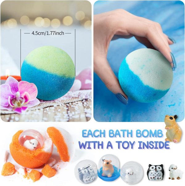 Bath Bombs Gift Set for Kids, 20 Pcs Handmade Bath Bombs Box, Spa Luxetique Christmas Gifts Set - PickMora - Image 2